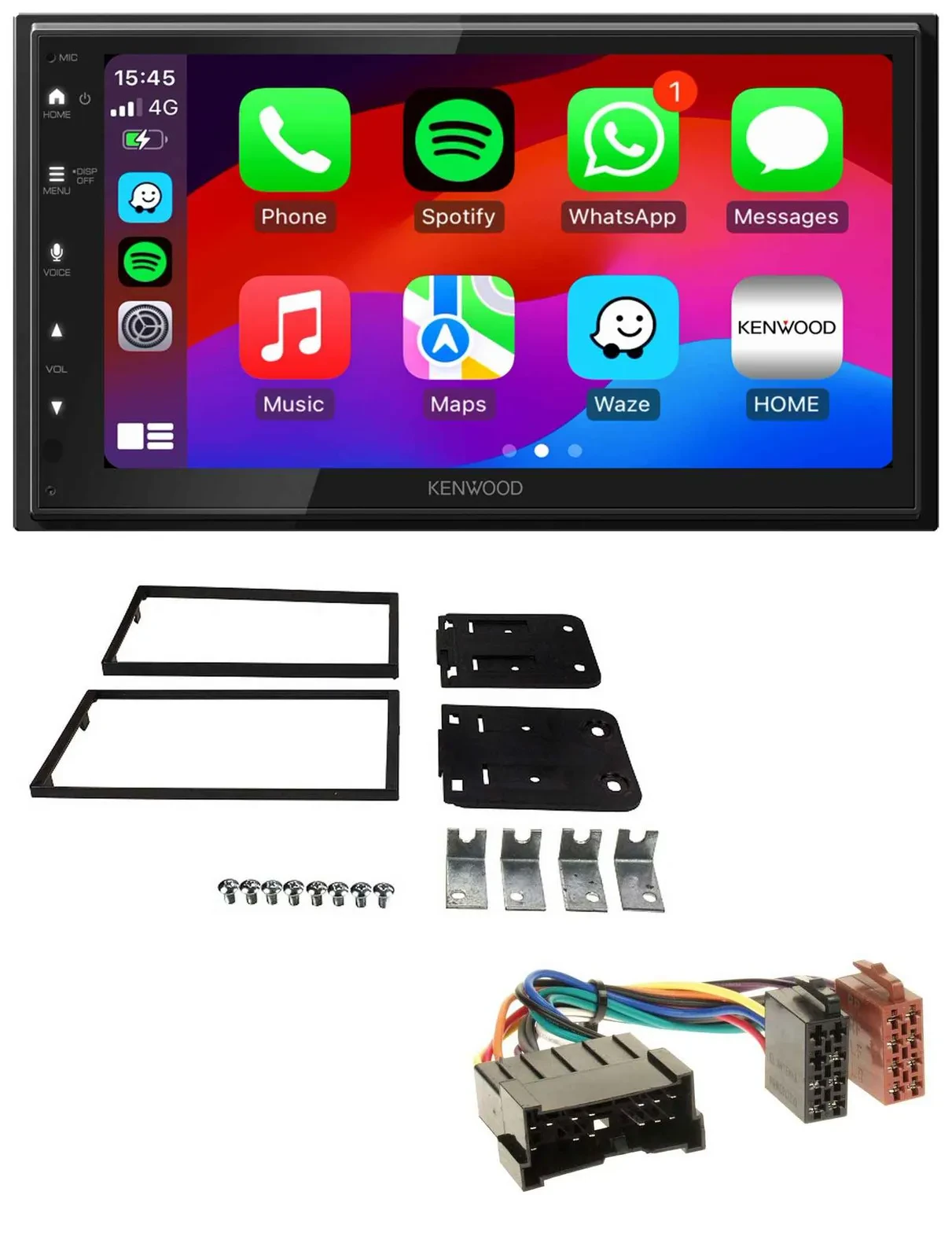 Kenwood MP3 USB DAB 2DIN Bluetooth Autoradio für Kia Carens II 2002-2006