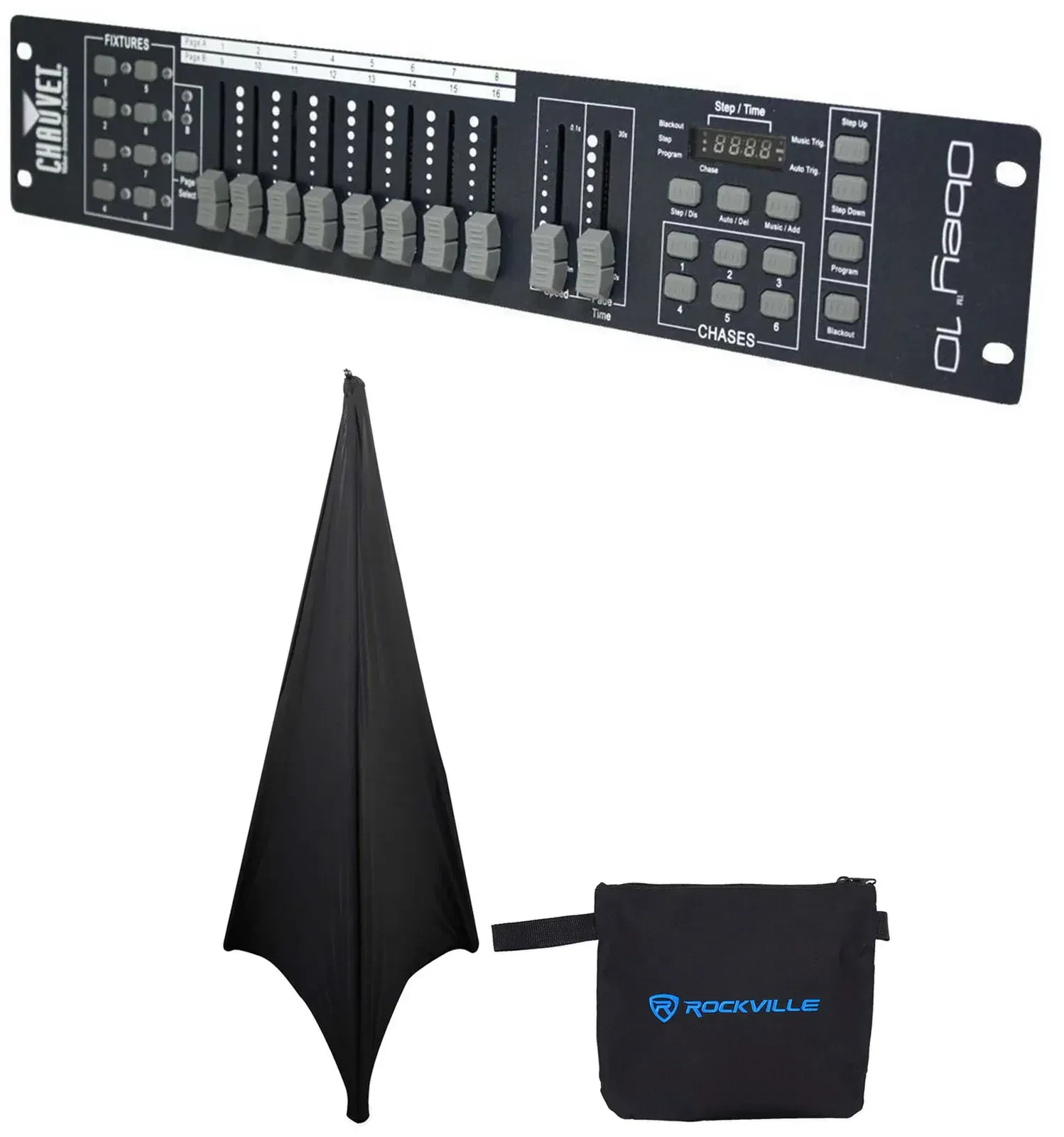 DMX-пульт Chauvet DJ OBEY10 с аксессуарами