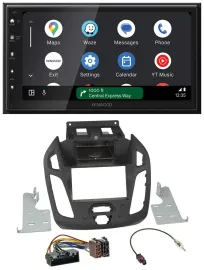 Kenwood DAB Bluetooth USB MP3 2DIN Autoradio für Ford Transit 12-18 ohne Display