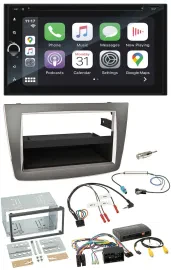Blaupunkt USB DAB Bluetooth 2DIN TMC Lenkrad Navigation für Alfa Romeo Mito silb
