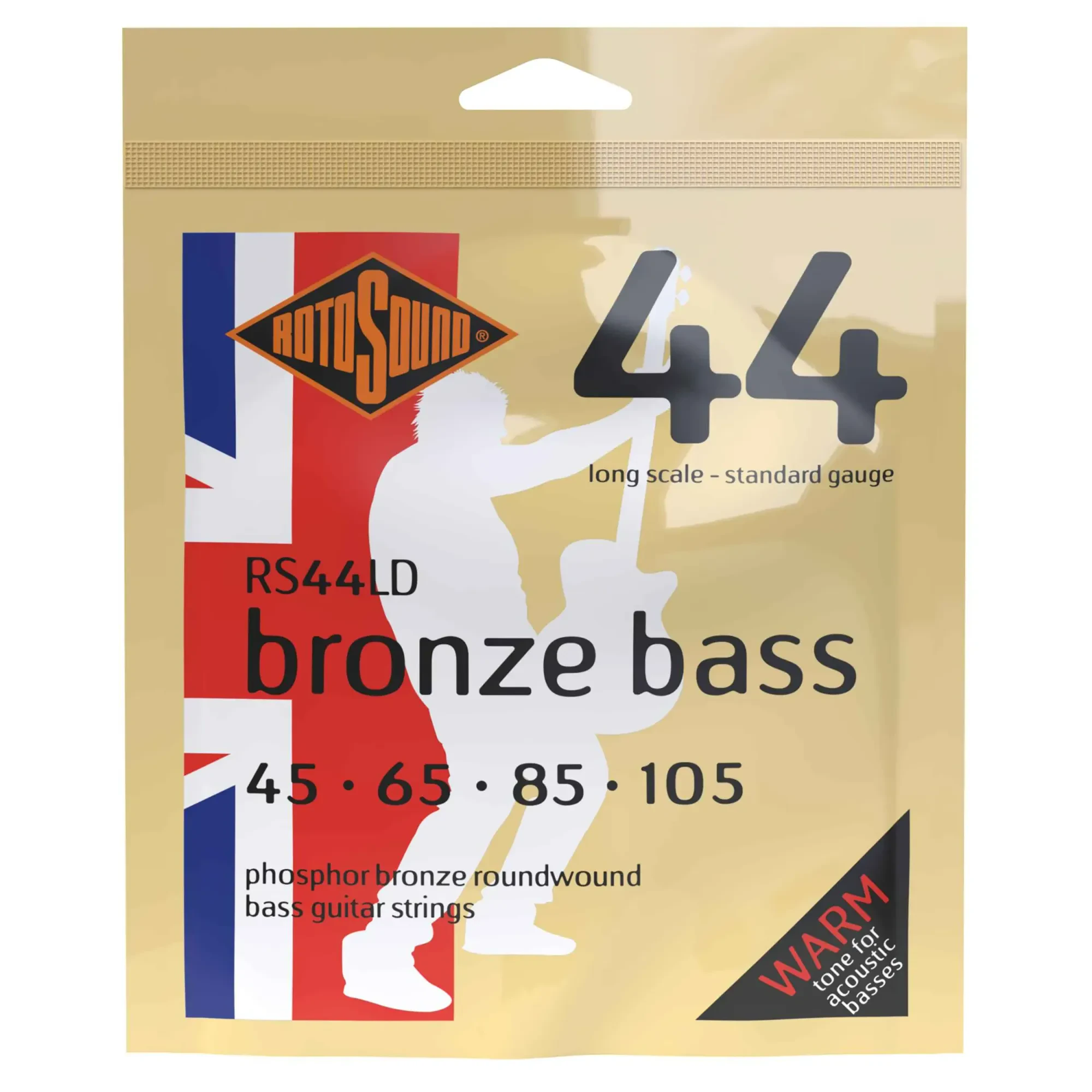 Струны для бас-гитары RotoSound RS44LD Phosphor Bronze 45-105