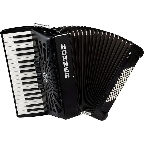 Аккордеон Hohner Bravo III 72 Accordion With Black Bellows Black