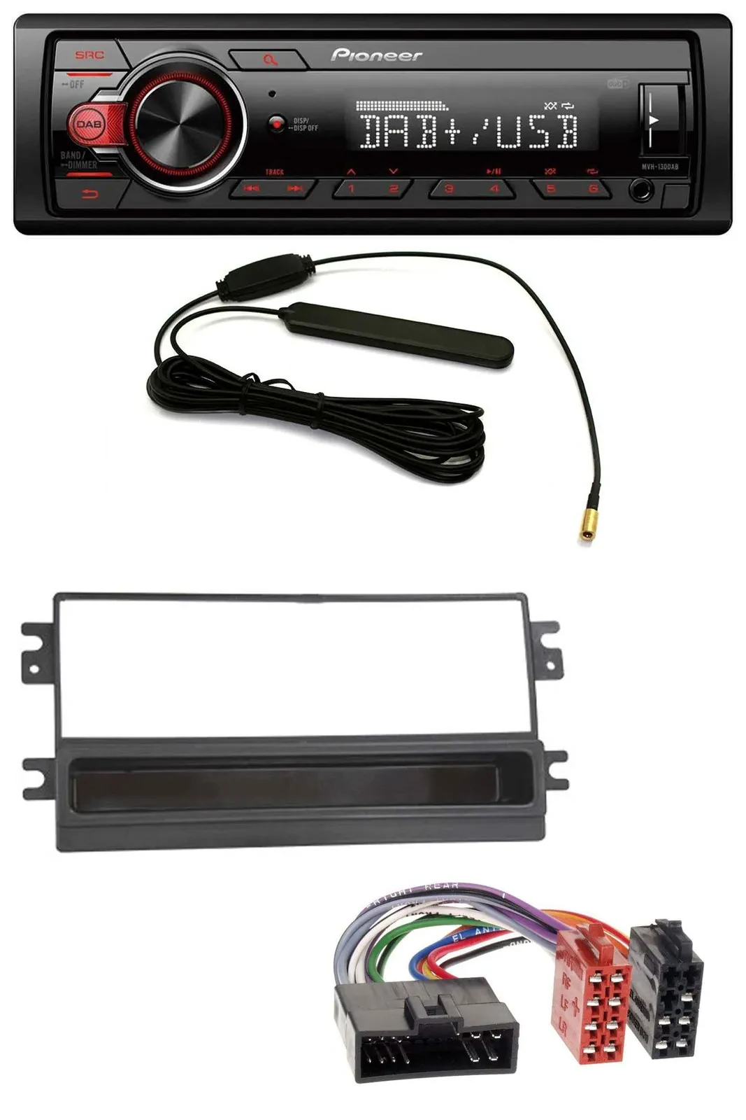 Pioneer MP3 DAB 1DIN AUX USB Autoradio für Kia Clarus Carens FL Carnival Sportag
