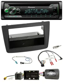 Автомагнитола Pioneer USB MP3 DAB CD для Alfa Mito 955 2014–2018 черная с поддержкой управления на руле