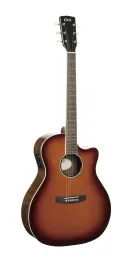 Exotic-GA-Walnut-SS Exotic Series Электро-акустическая гитара, санберст, Cort
