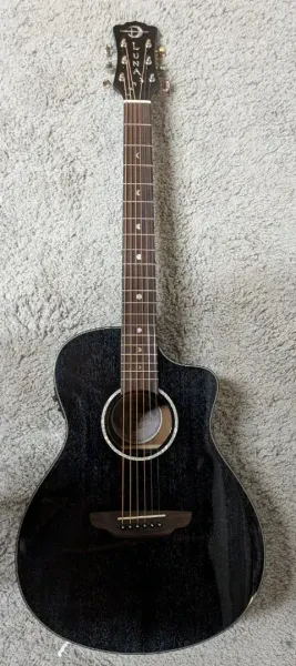 Luna Moonbird Folk 6 string Acoustic/Electric Folk size Guitar - Midnight Blue