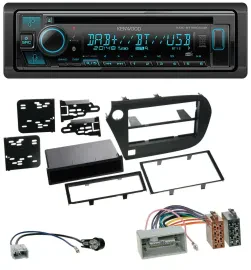 Kenwood Bluetooth DAB CD MP3 USB Autoradio für Honda Insight (ZE2, 2009-2013)