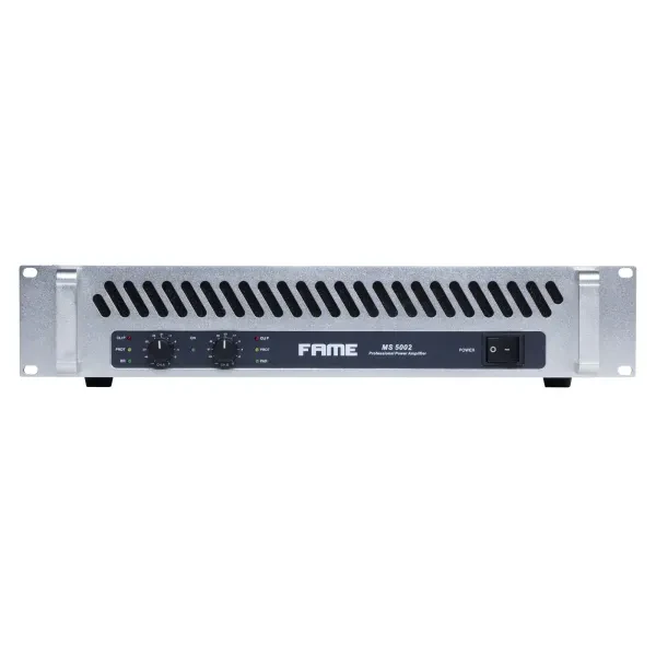 Audio MS 5002 2-Kanal Endstufe 2x 520W 4 Ohm Lüfterkühlung Speaker Twist Cinch