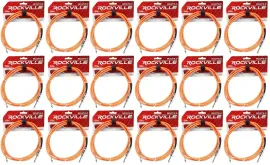 Инструментальный кабель Rockville RCGT6.0O Orange 1.8 м (18 штук)