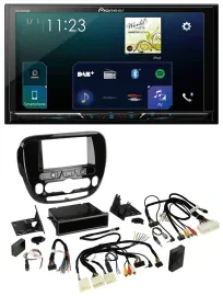 Pioneer Lenkrad Bluetooth USB 2DIN DAB Autoradio für Kia Soul ab 2014 Klima