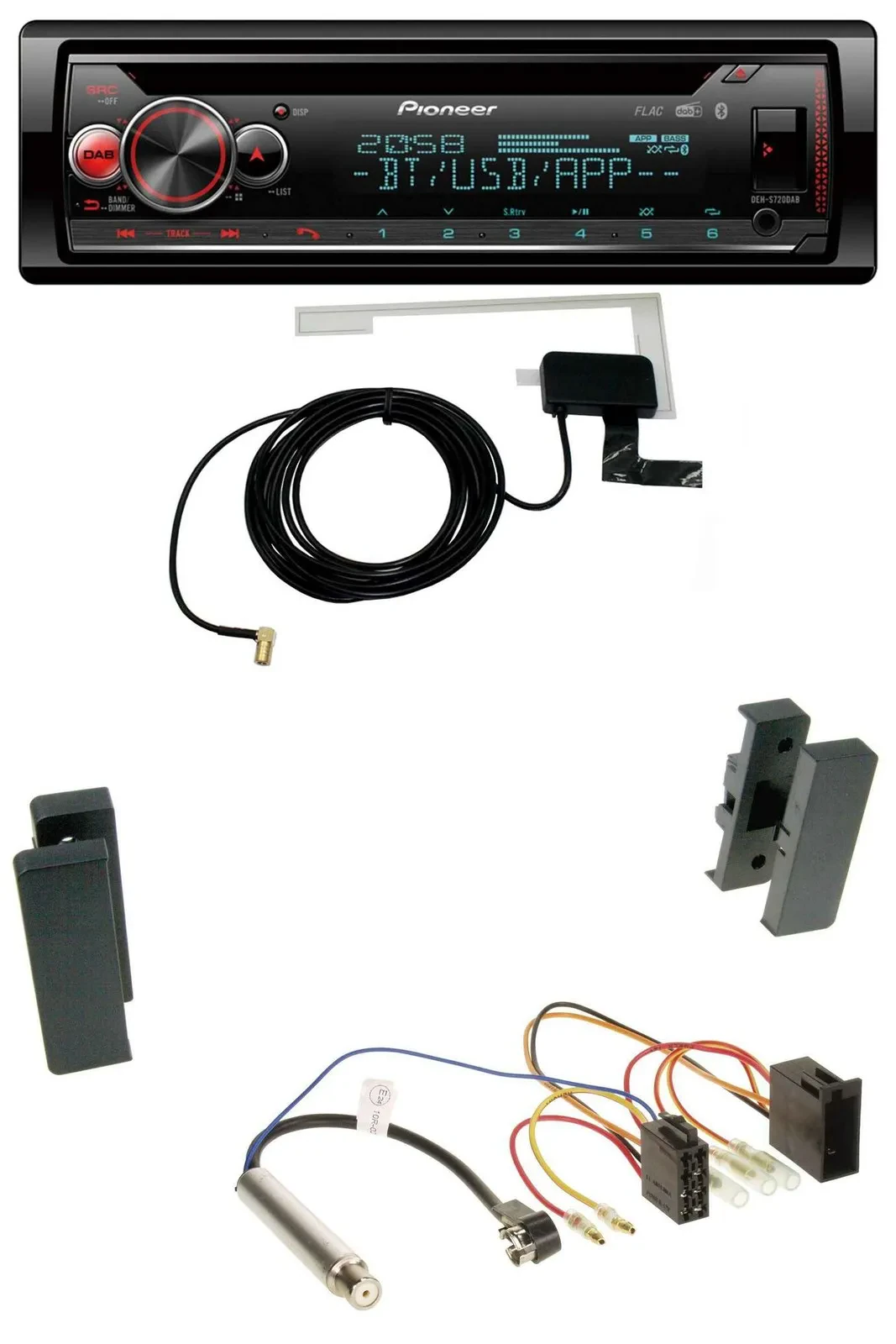 Автомагнитола Pioneer DAB CD MP3 USB Bluetooth для Seat Leon/Toledo (1998–2006)