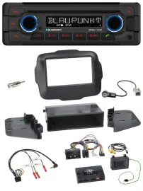 Blaupunkt Lenkrad MP3 CD Bluetooth USB Autoradio für Jeep Renegade ab 2015