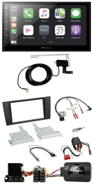 Автомагнитола Pioneer 2-DIN USB Bluetooth DAB для Audi A4 1999–2001 (BOSE)