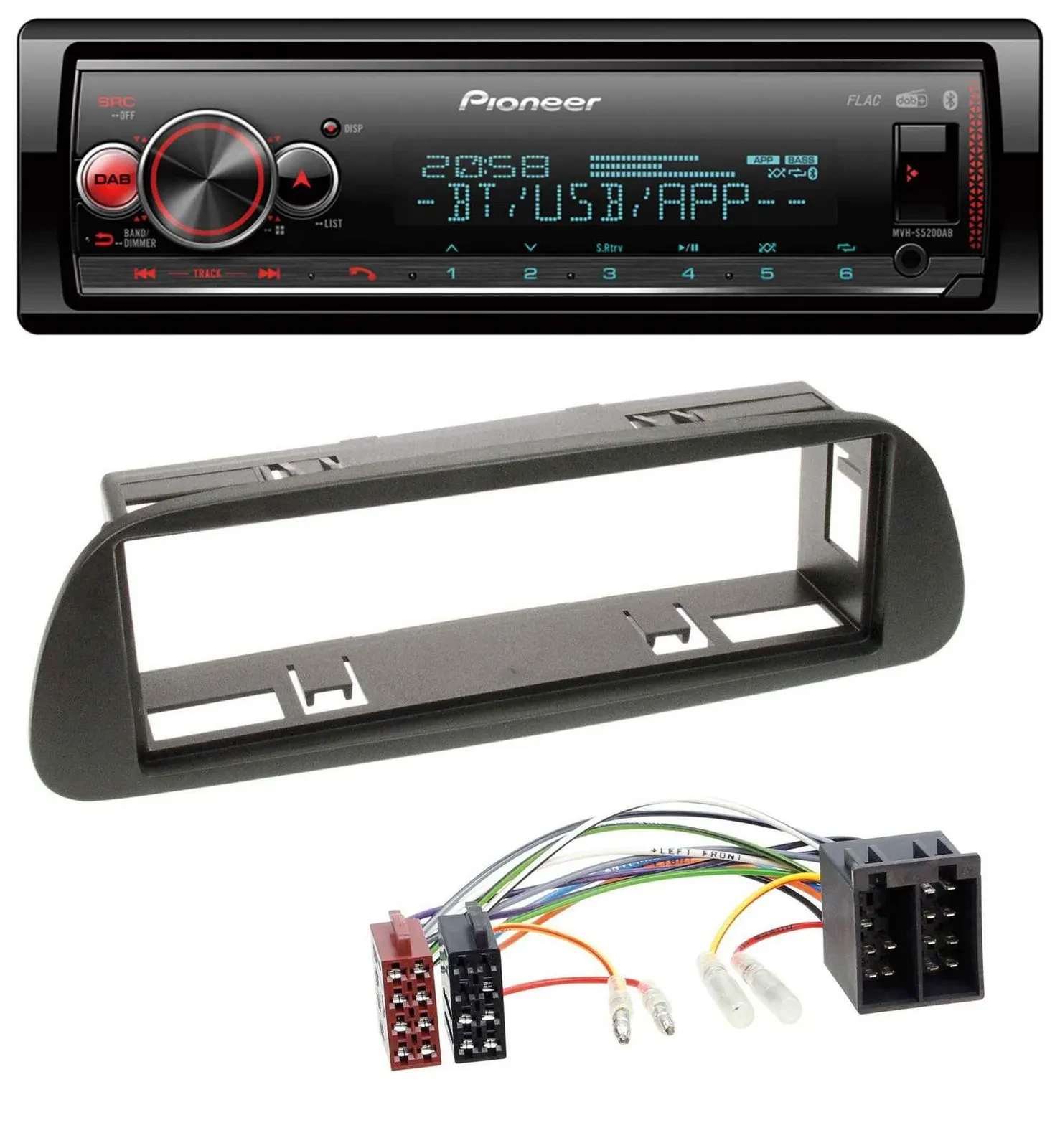 Pioneer Bluetooth USB MP3 DAB Autoradio für Mercedes Sprinter W314 ab 2001