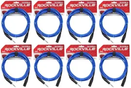 Коммутационный кабель Rockville RCXMB10-BL Blue 3 м (8 штук)