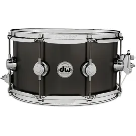 Малый барабан DW Collector's Series Black Over Brass 13x7, сатиновый черный, хромированная фурнитура