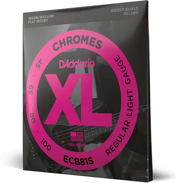 Струны для бас-гитары D'Addario Chromes Bass ECB81S 45-100