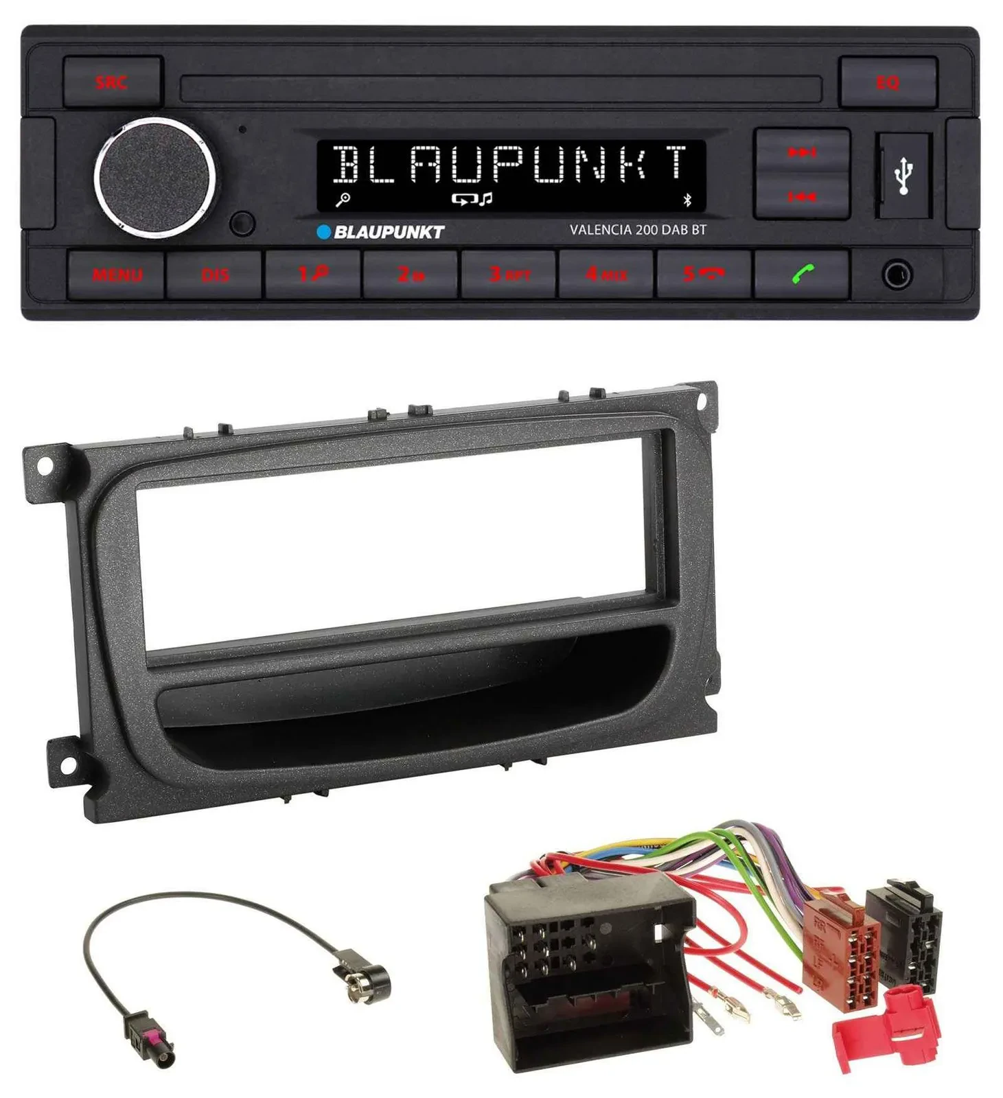 Blaupunkt DAB MP3 Bluetooth USB Autoradio für Ford C-Max Focus Galaxy ab 2007 Ab
