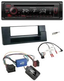 Kenwood Lenkrad CD USB Bluetooth DAB Autoradio für BMW 5er E39 96-04 Aktivsystem