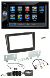 Автомагнитола для Fiat Doblo (с 2015) Blaupunkt 2DIN, Bluetooth, USB, SD, навигация TMC, поддержка кнопок на руле