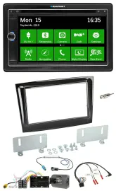 Blaupunkt Bluetooth 2DIN Lenkrad DAB USB TMC Navigation für Fiat Doblo ab 15 pia