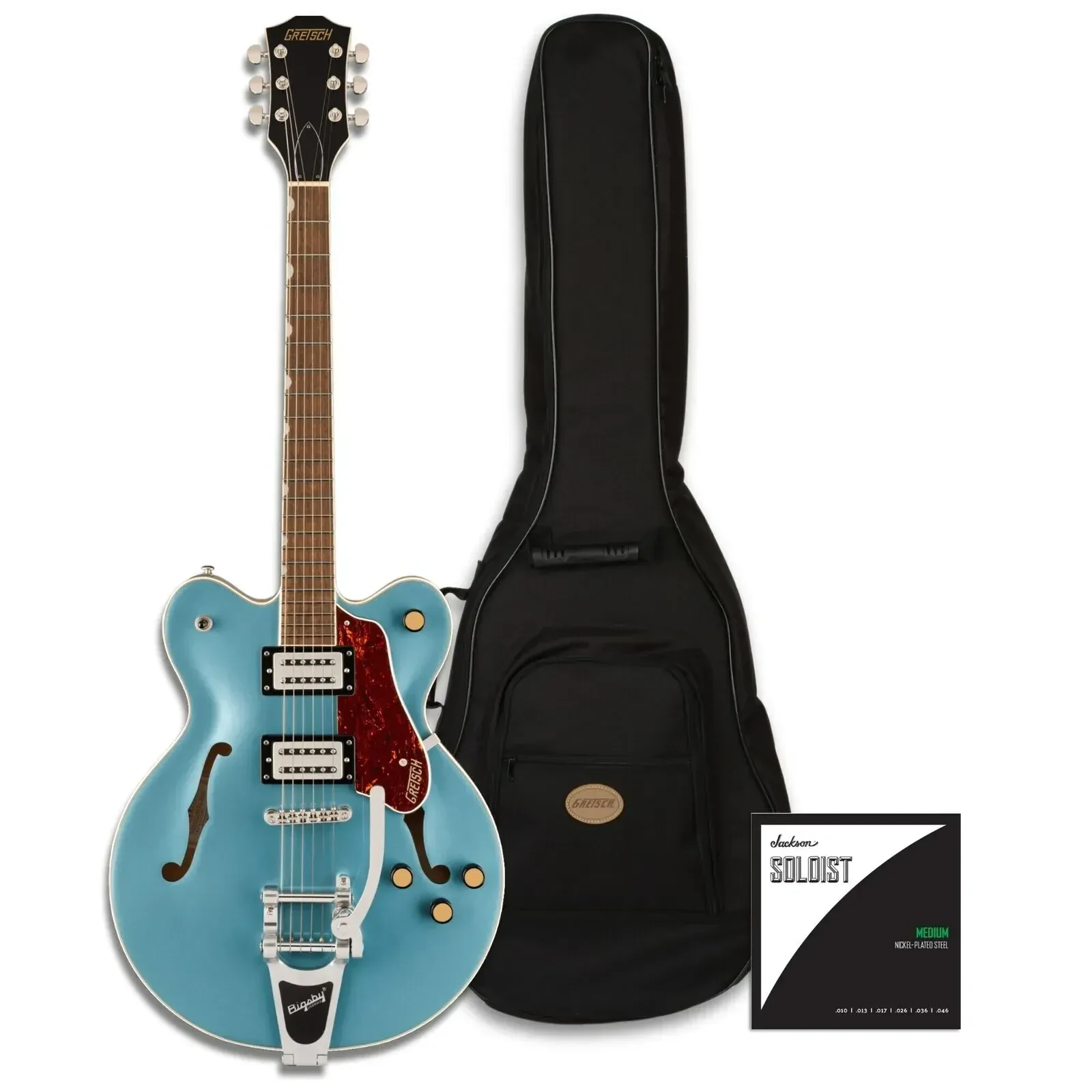 Gretsch G2622T Streamliner Center Block Double Cut Arctic Blue Guitar Bundle