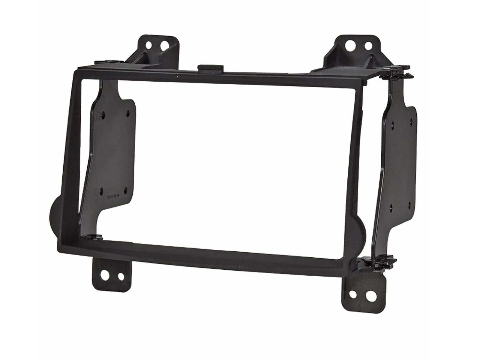 Einbaurahmen Doppel DIN Autoradio für Hyundai H1 - Rubber Touch