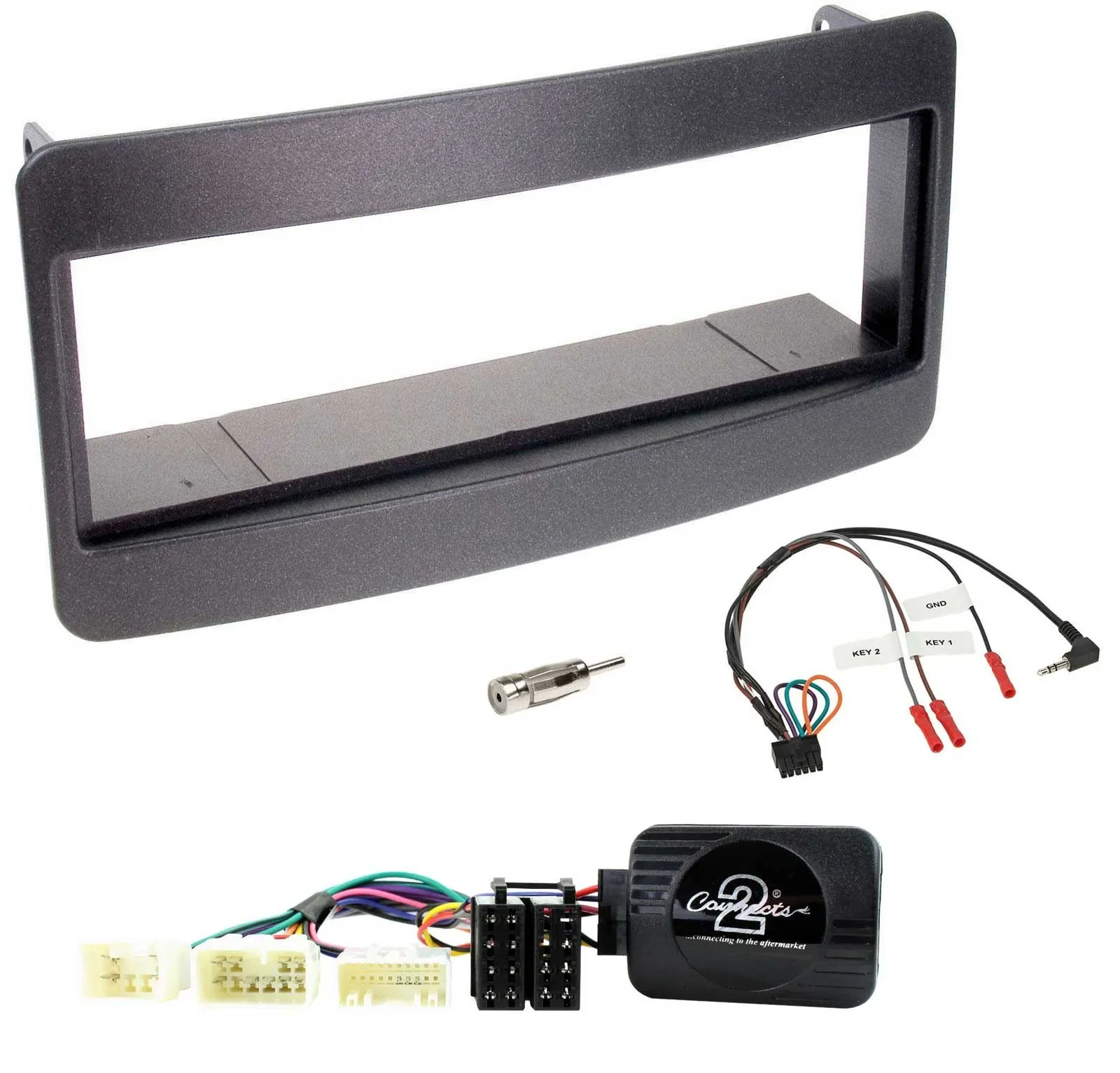 Radioset Lenkradadapter DIN Autoradio für Toyota RAV4 2001-2006 schwarz
