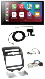 Pioneer USB Bluetooth DAB MP3 2DIN Autoradio für Hyundai ix20 ab 2010 man. Klima