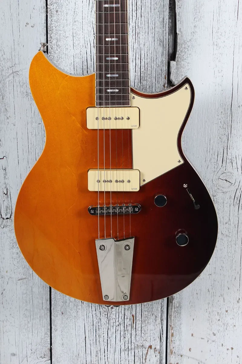 Б/У Электрогитара Yamaha RSS02T Revstar Standard RSS02T P90 камерный корпус Sunset Burst с чехлом