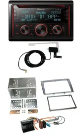 Pioneer 2DIN MP3 DAB USB CD Bluetooth Autoradio für Peugeot 308 07-09 silber