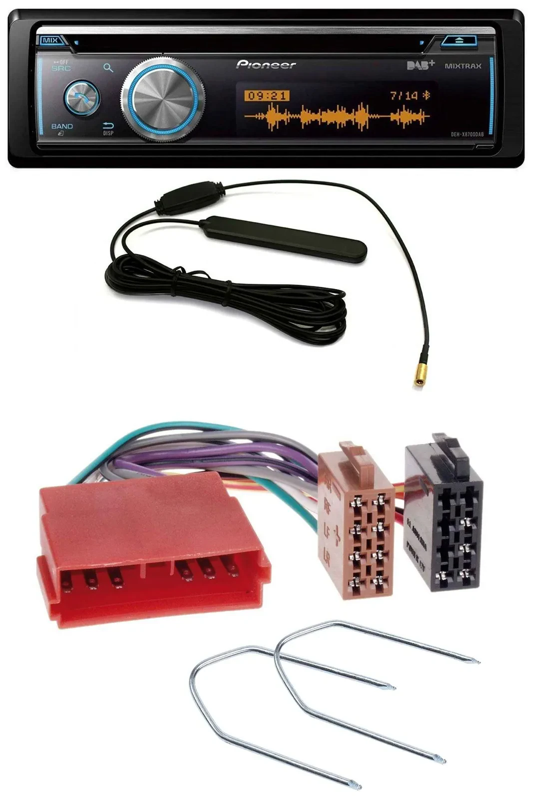 Pioneer CD USB Bluetooth DAB MP3 Autoradio für Peugeot 205, 405, 505, 605