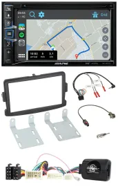 Alpine DAB TMC Bluetooth 2DIN USB Lenkrad Navigation für Dacia Sandero ab 2013 s