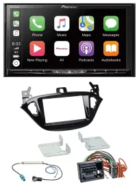 Pioneer 2DIN MP3 USB DAB DVD Bluetooth Autoradio für Opel Adam ab 13 Corsa E ab