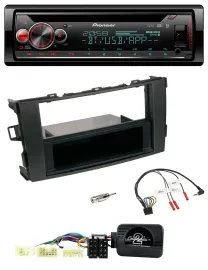 Автомагнитола Pioneer DAB, CD, Bluetooth, USB для Toyota Auris 2007–2011, черный