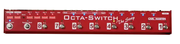 Педаль эффектов для электрогитары Carl Martin Octa-Switch the Strip Red