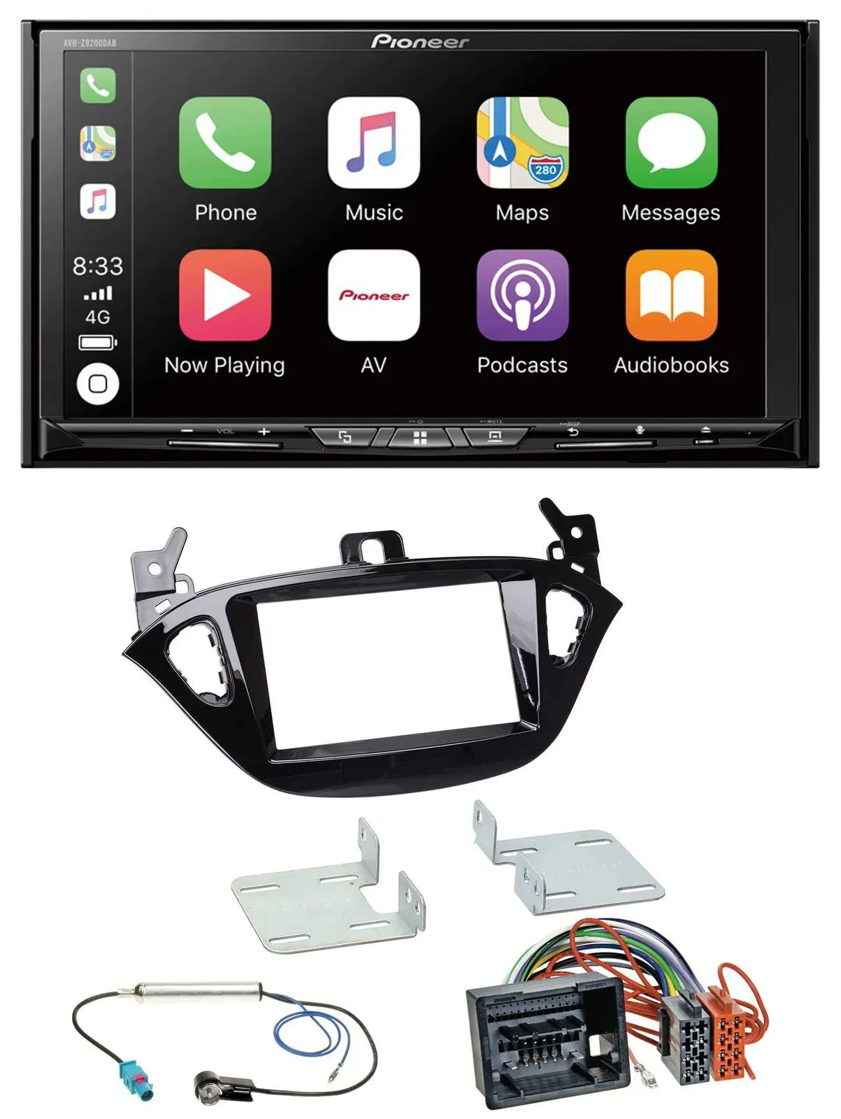 Pioneer 2DIN MP3 USB DAB DVD Bluetooth Autoradio für Opel Adam ab 13 Corsa E ab