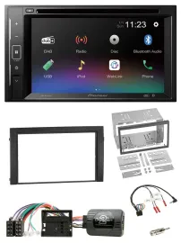 Pioneer Bluetooth Lenkrad USB 2DIN DAB DVD Autoradio für Skoda Fabia 6Y 2004-200