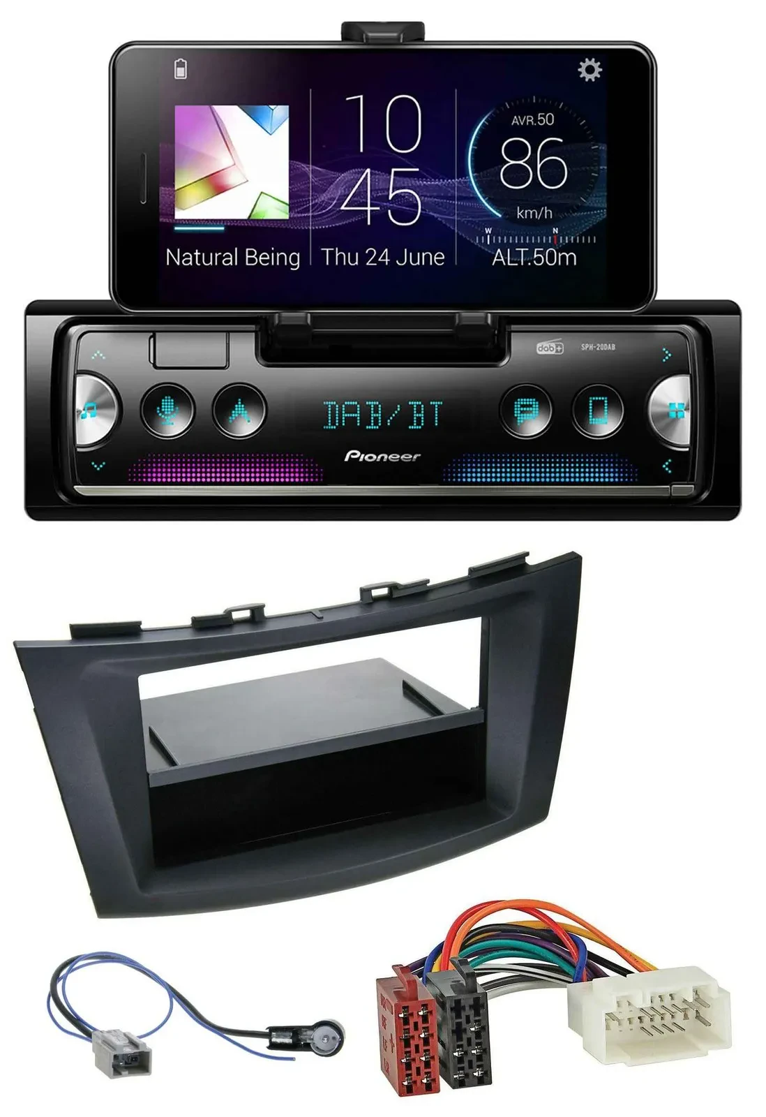 Pioneer USB MP3 Bluetooth DAB Autoradio für Suzuki Swift (FZ/NZ, ab 2010)