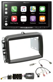 Pioneer 2DIN Lenkrad USB DAB DVD Bluetooth Autoradio für Fiat 500 L ab 2012