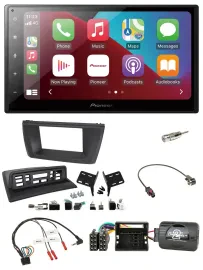 Автомагнитола Pioneer 2DIN, DAB, Bluetooth, USB для BMW X3 E83 2004–2010