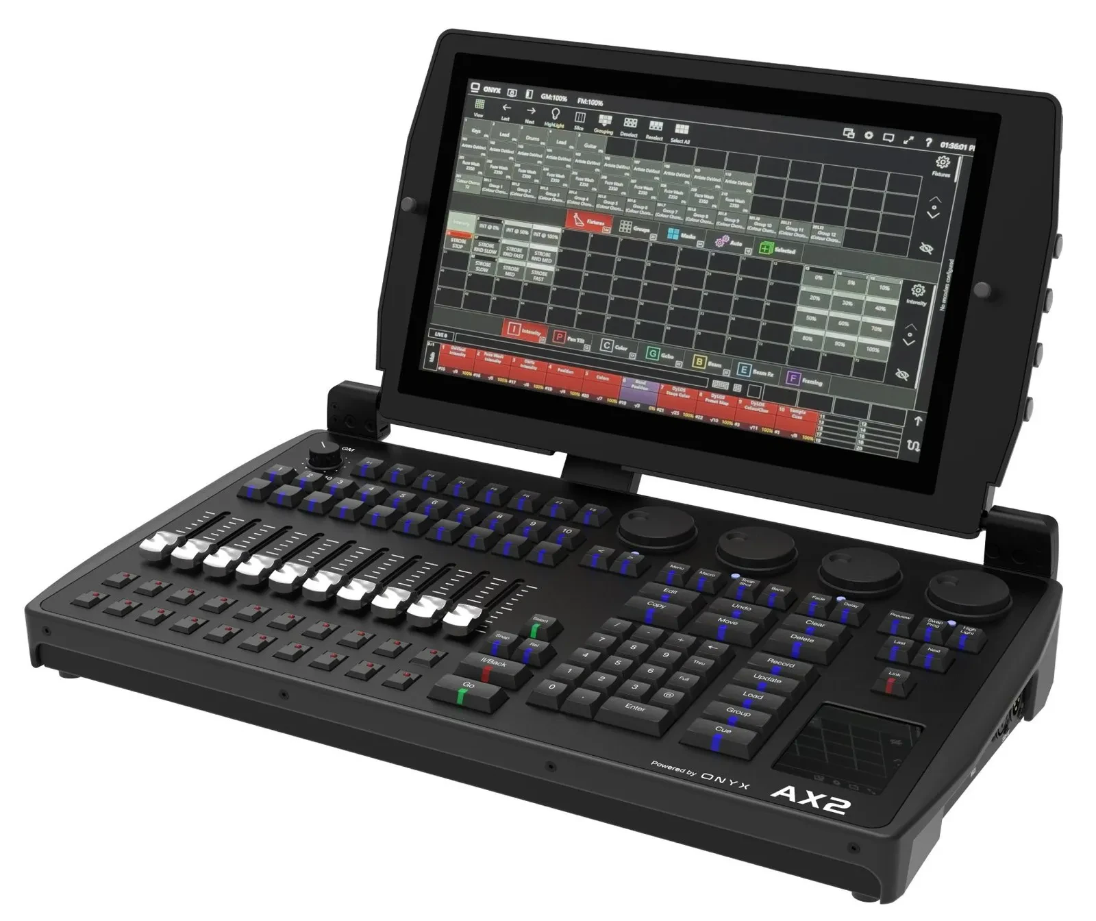 American DJ AX2 Lighting Controller Powered by ONYX Obsidian Control Systems ADJ