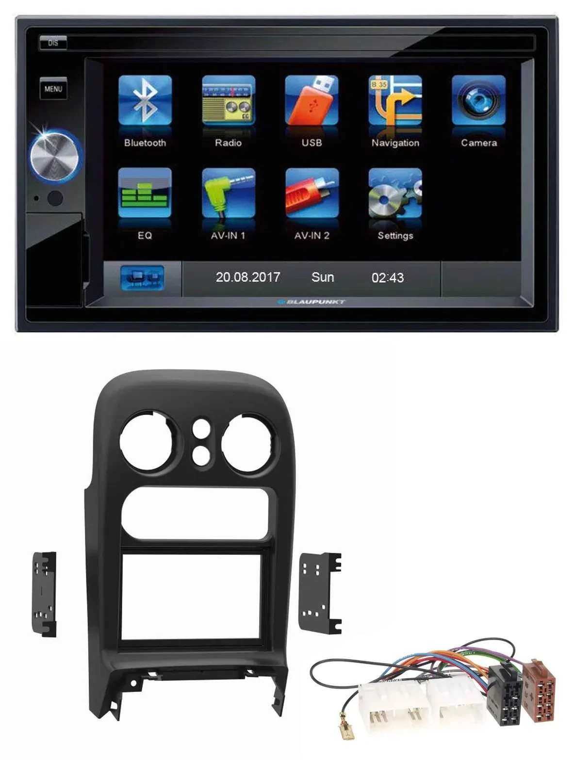 Blaupunkt SD Bluetooth 2DIN MP3 USB AUX Autoradio für Mazda MX-5 (1994-1997)