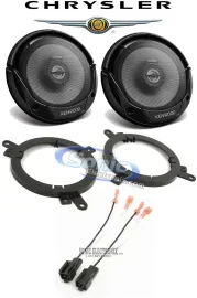 Kenwood 6.5" Front Factory Car Speaker Replacement Kit For 99-04 Chrysler 300M