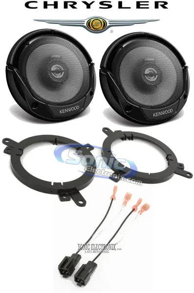 Kenwood 6.5" Front Factory Car Speaker Replacement Kit For 99-04 Chrysler 300M