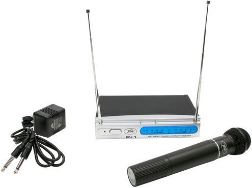 Аналоговая радиосистема с ручным микрофоном Peavey PV-1 V1 HH, 198.950 МГц
