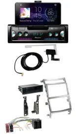 Автомагнитола для Hyundai ix55 (2009–2012) Pioneer DAB, Bluetooth, MP3, USB, серебристая