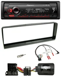 Автомагнитола для Alfa Romeo 156 (2000–2001) Pioneer USB, DAB, Bluetooth, чёрная