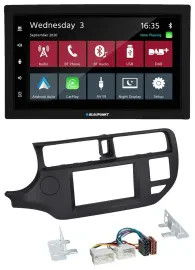 Blaupunkt 2DIN MP3 USB Bluetooth DAB Autoradio für Kia Rio 11-14 UB schwarz