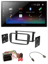 Pioneer USB Bluetooth DAB 2DIN MP3 Autoradio für Ford Focus C-Max Galaxy ab 2007
